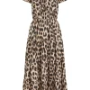 Martha Tiered Dress Leopard
