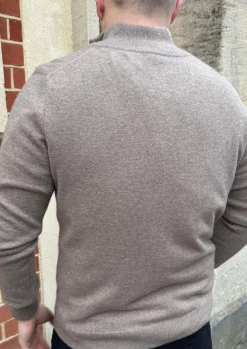 Max Half Zip Knit Brown