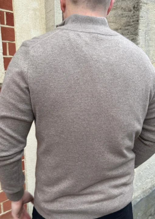 Max Half Zip Knit Brown