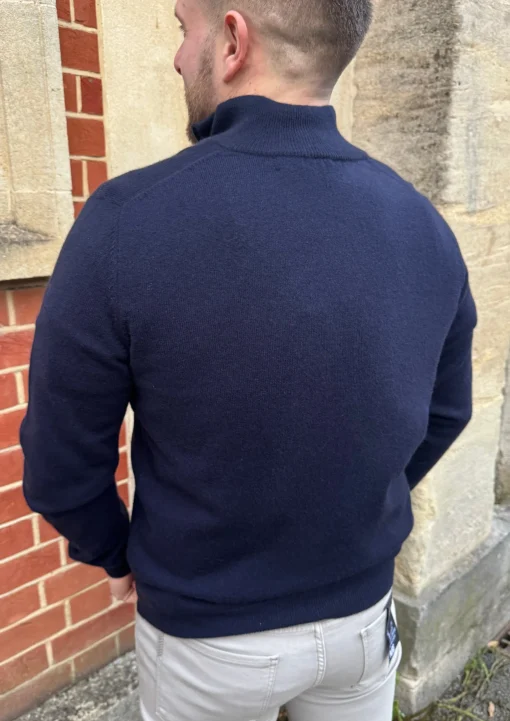 Max Half Zip Knit Navy