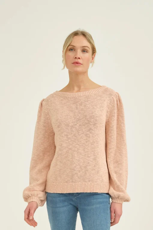 May Boatneck Knit English Rose