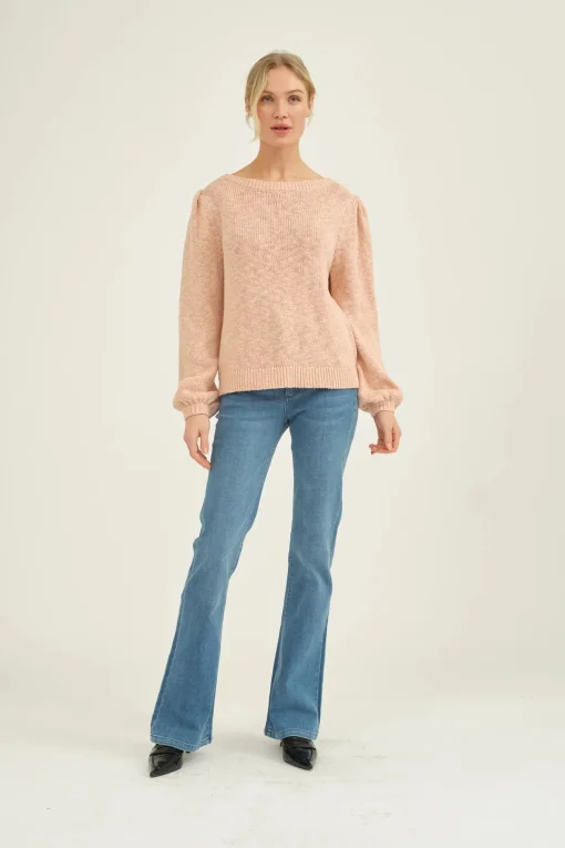 May Boatneck Knit English Rose