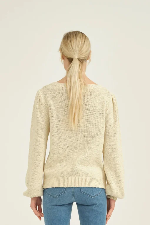 May Boatneck Knit Whisper White