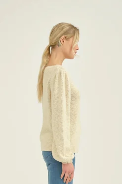 May Boatneck Knit Whisper White