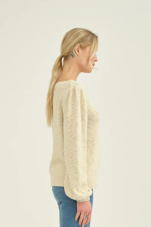 May Boatneck Knit Whisper White