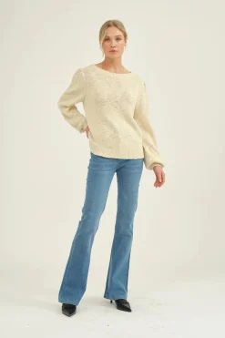 May Boatneck Knit Whisper White