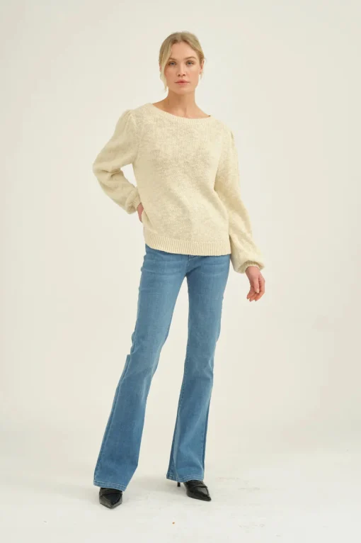 May Boatneck Knit Whisper White