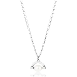Meditative Pearl Spinner Necklace