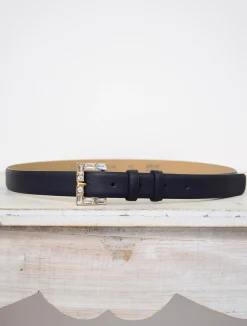 Medium Belt Leather Navy