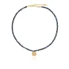Medium Pendant Dumortierite Beaded Necklace