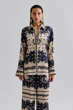 Meya Printed Shirt Bandana