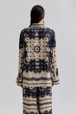 Meya Printed Shirt Bandana