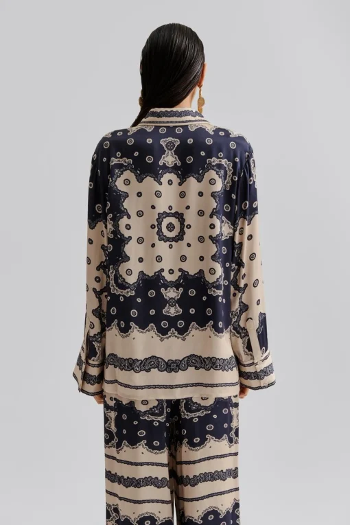 Meya Printed Shirt Bandana