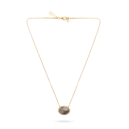 Mini Button Choker Meshy Stone