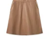 MMAppiah Leather Skirt Cinnamon Swirl
