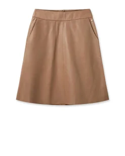 MMAppiah Leather Skirt Cinnamon Swirl