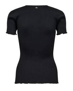 MMElaine O-SS Silk Tee Black