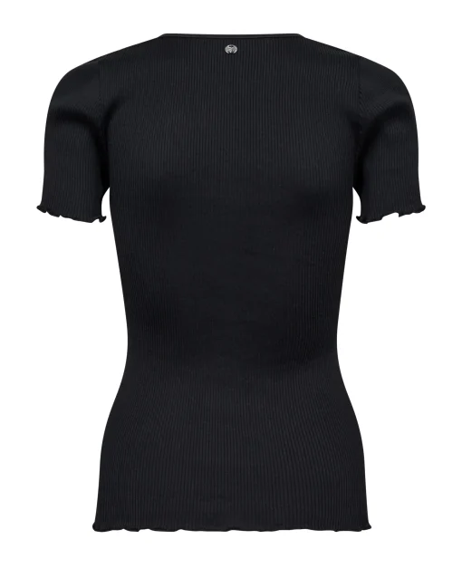 MMElaine O-SS Silk Tee Black