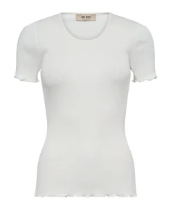 MMElaine O-SS Silk Tee Ecru