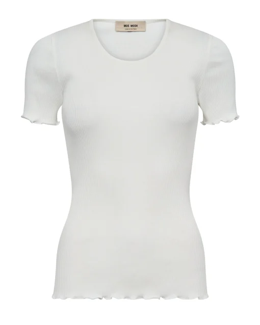 MMElaine O-SS Silk Tee Ecru