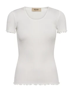 MMElaine O-SS Silk Tee White
