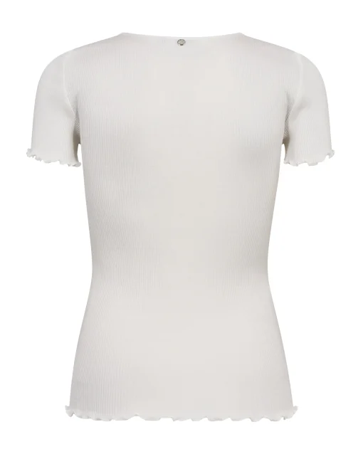 MMElaine O-SS Silk Tee White