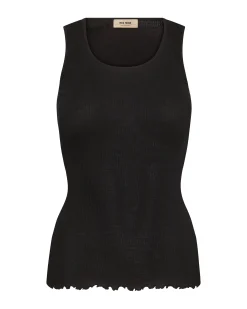 MMElaine Silk Tank Top Black