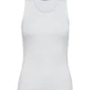 MMElaine Silk Tank Top White