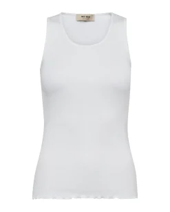 MMElaine Silk Tank Top White