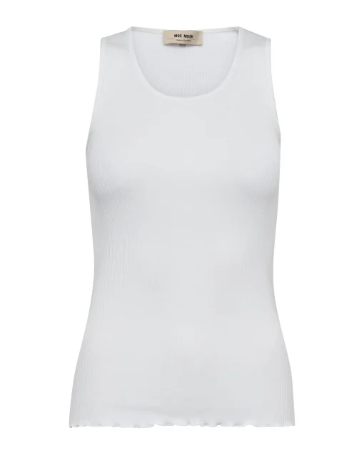 MMElaine Silk Tank Top White
