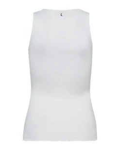 MMElaine Silk Tank Top White