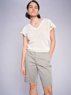 MMGanna Pattern Knit Ecru