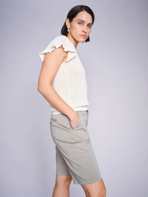 MMGanna Pattern Knit Ecru