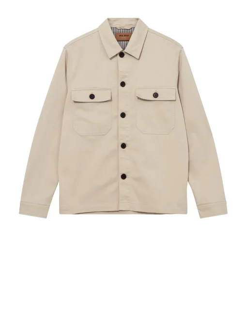 MMGMatteo Soft Overshirt Warm Beige