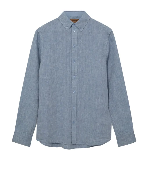 MMGTheo Linen Shirt Light Blue