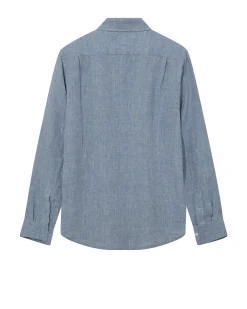 MMGTheo Linen Shirt Light Blue