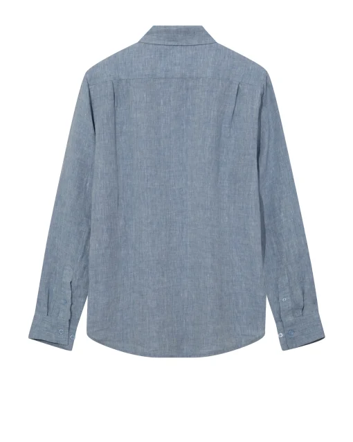MMGTheo Linen Shirt Light Blue