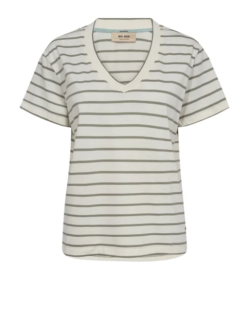 MMNani V-SS Stripe Tee Shadow