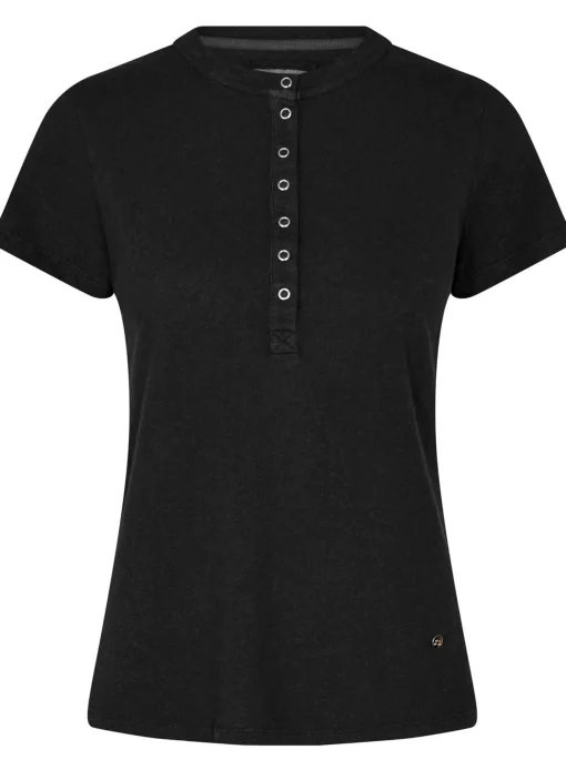 MMRype SS Placket Tee Black