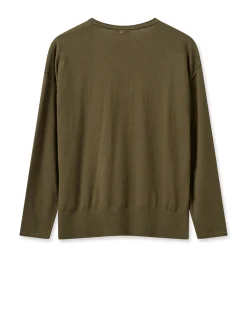 MMTani V-Neck Knit Burnt Olive