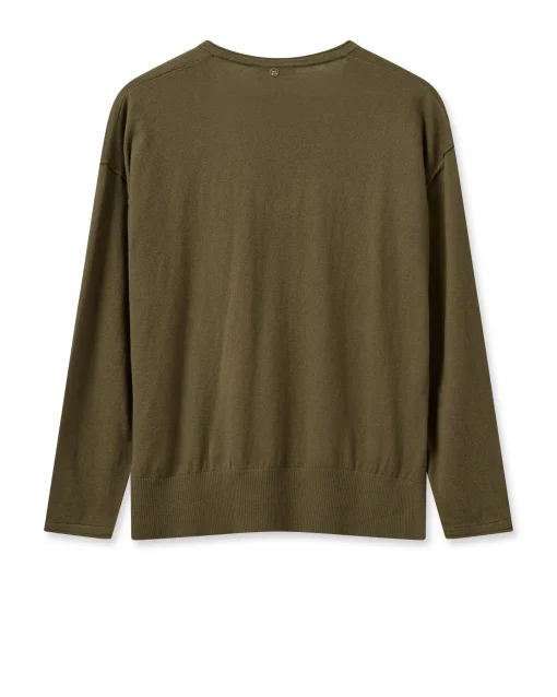 MMTani V-Neck Knit Burnt Olive