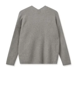 MMThora V Neck Grey Melange