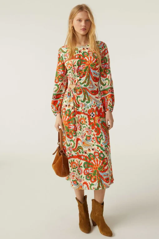 Monica Dress Ecru