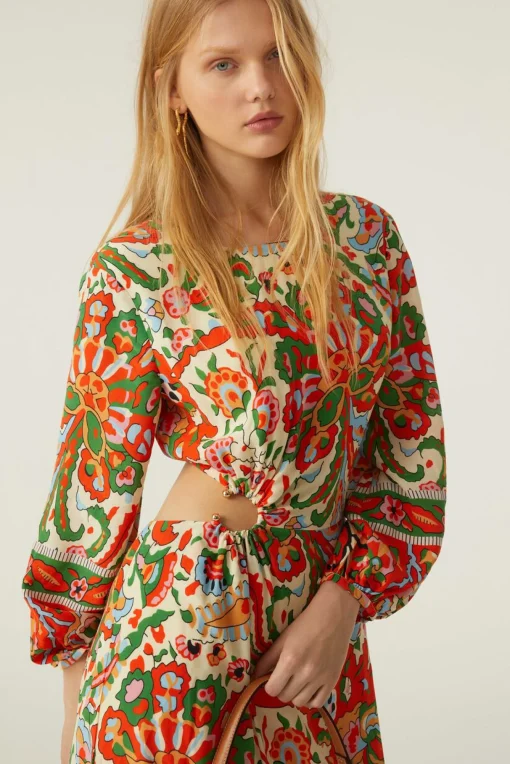 Monica Dress Ecru