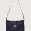 Navy Zaza Bag Linen Strap