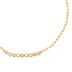 No9 Cubic Zirconia Choker Gold