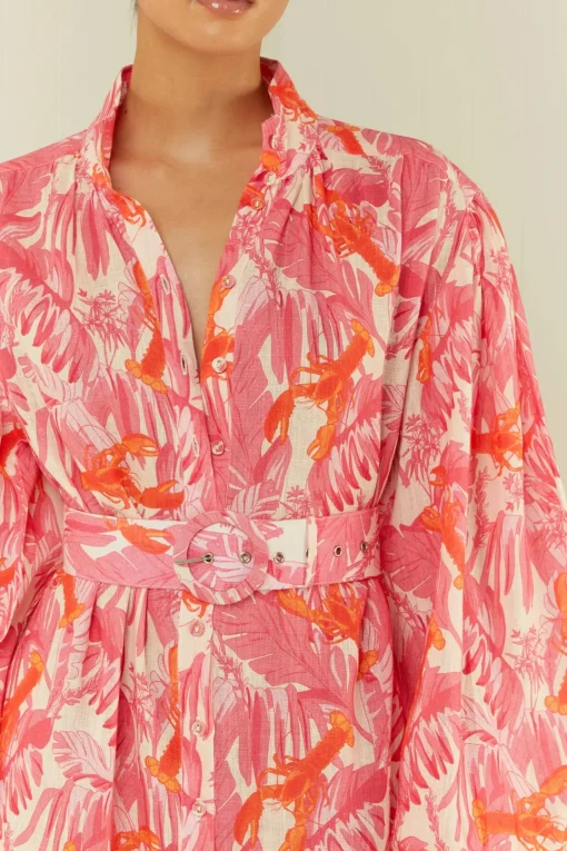 Noddy Dress Pink Lobster