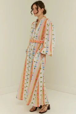 Noddy Dress Tropical Stripe
