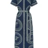 Oceane Linen Shirtdress Navy