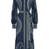 Oceane Silk Shirtdress Blue